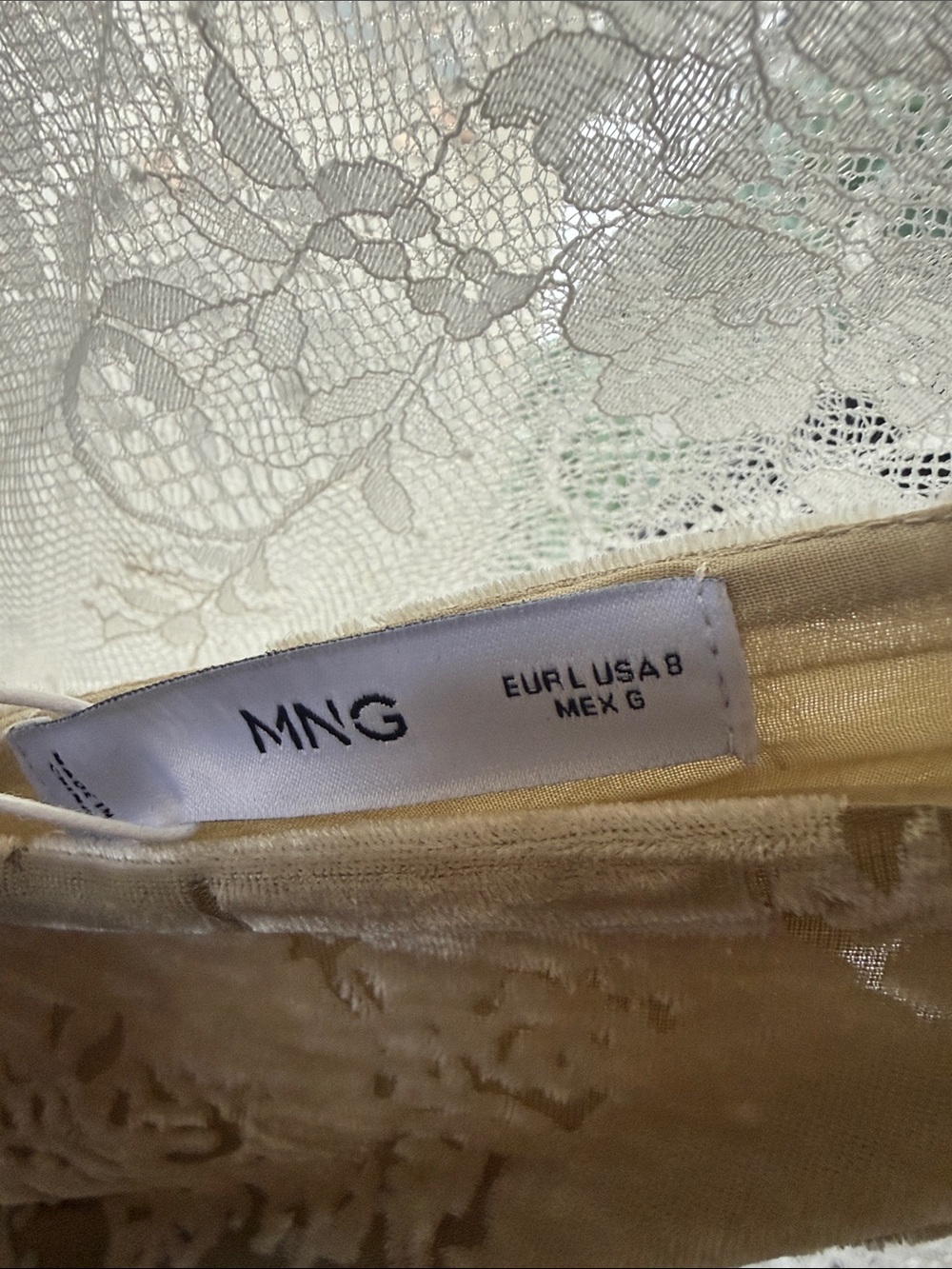 Mango Olive  Slip Dress with V-Neck - Picture 2 of 5